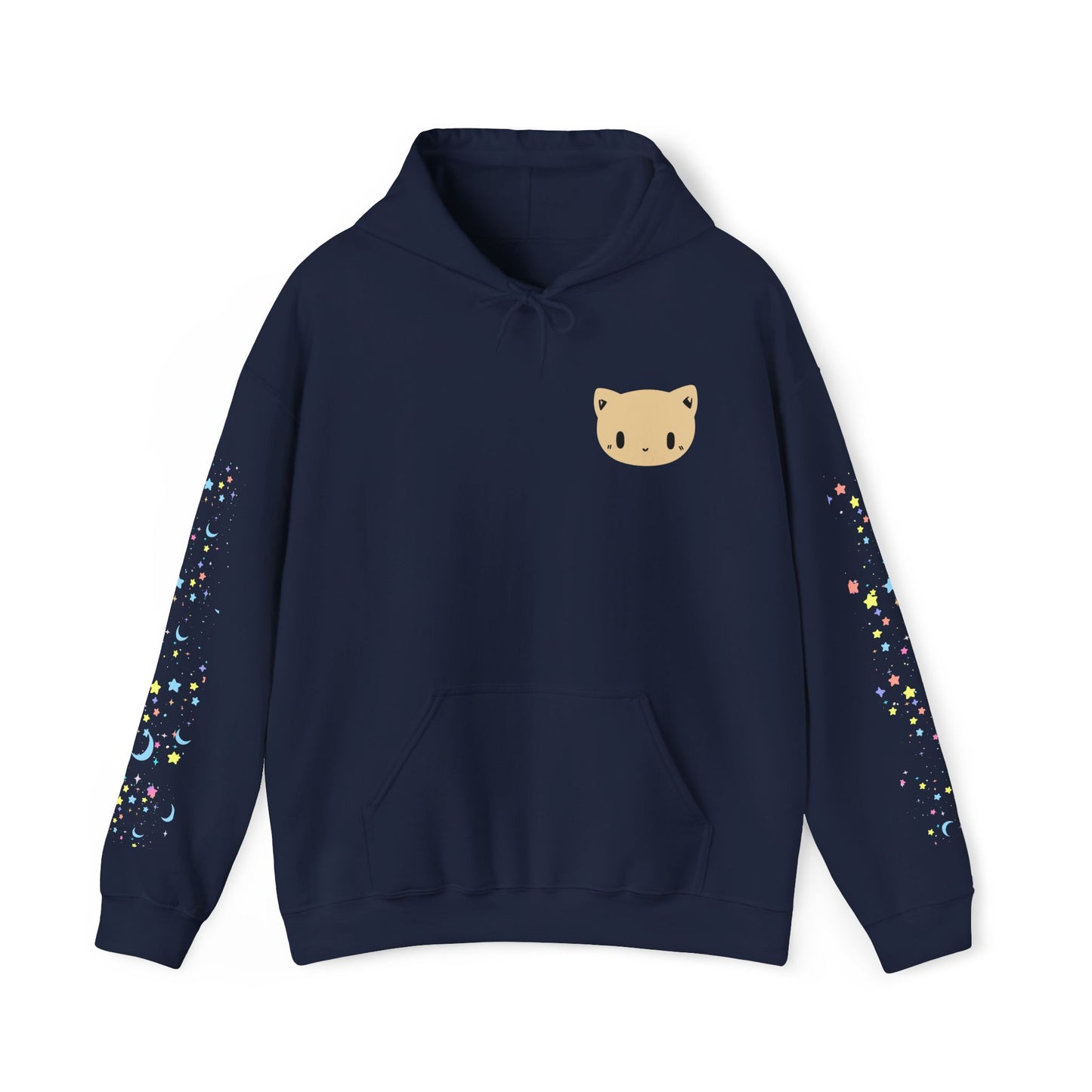 Pocket Kitty Vintage Hoodie, Pastel Kawaii Polaroid Harajuku