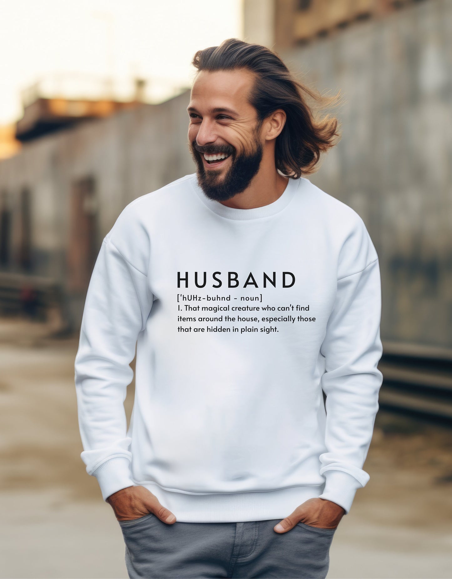Husband Definition Sweatshirt - Funny Shirt for Him