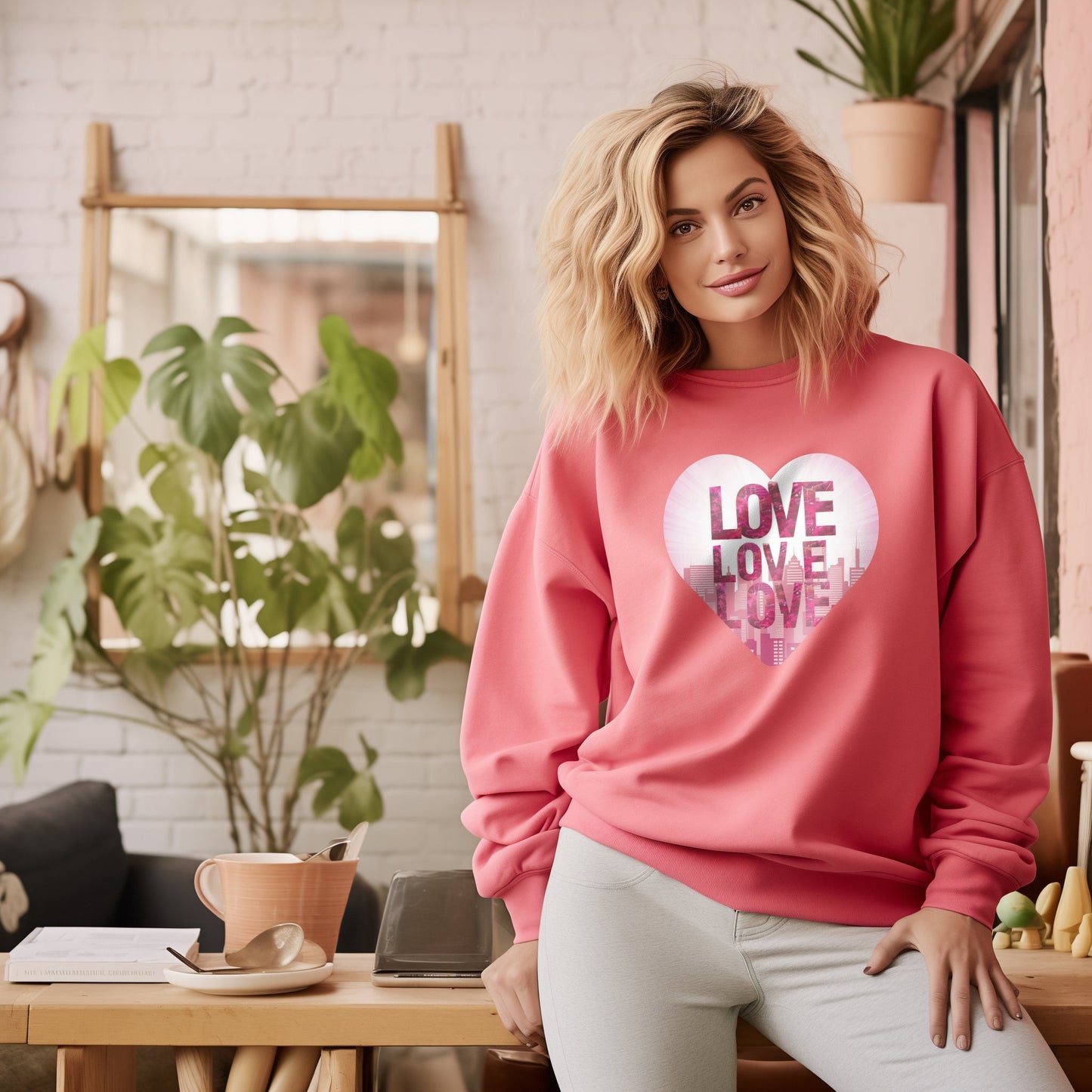 Heart City Skyline Sweatshirt
