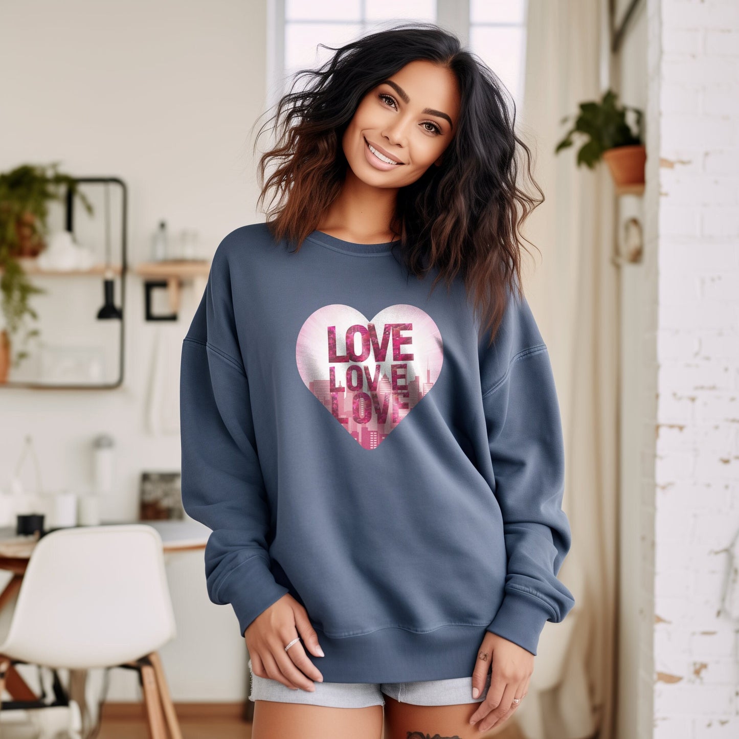 Heart City Skyline Sweatshirt
