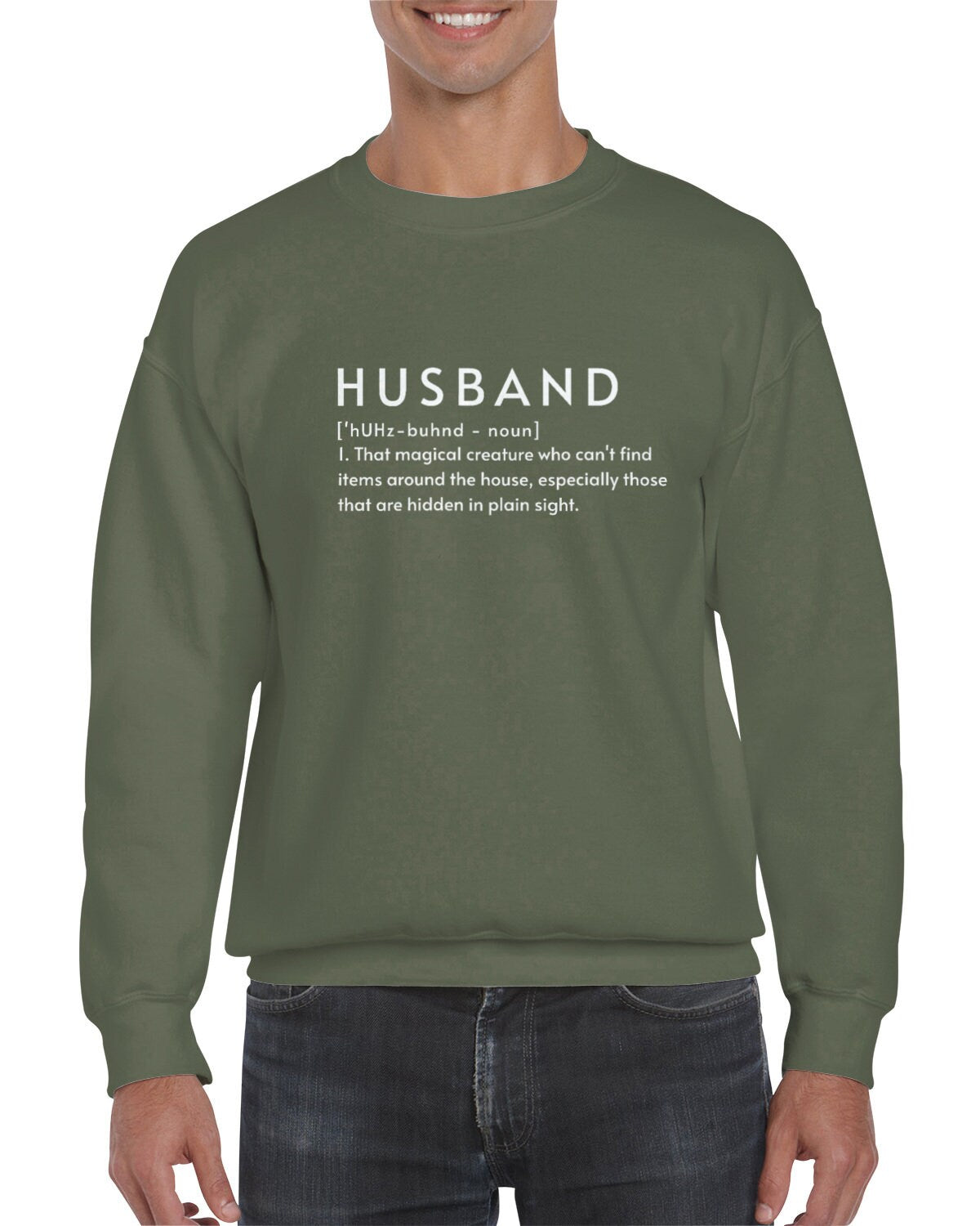 Husband Definition Sweatshirt - Funny Shirt for Him