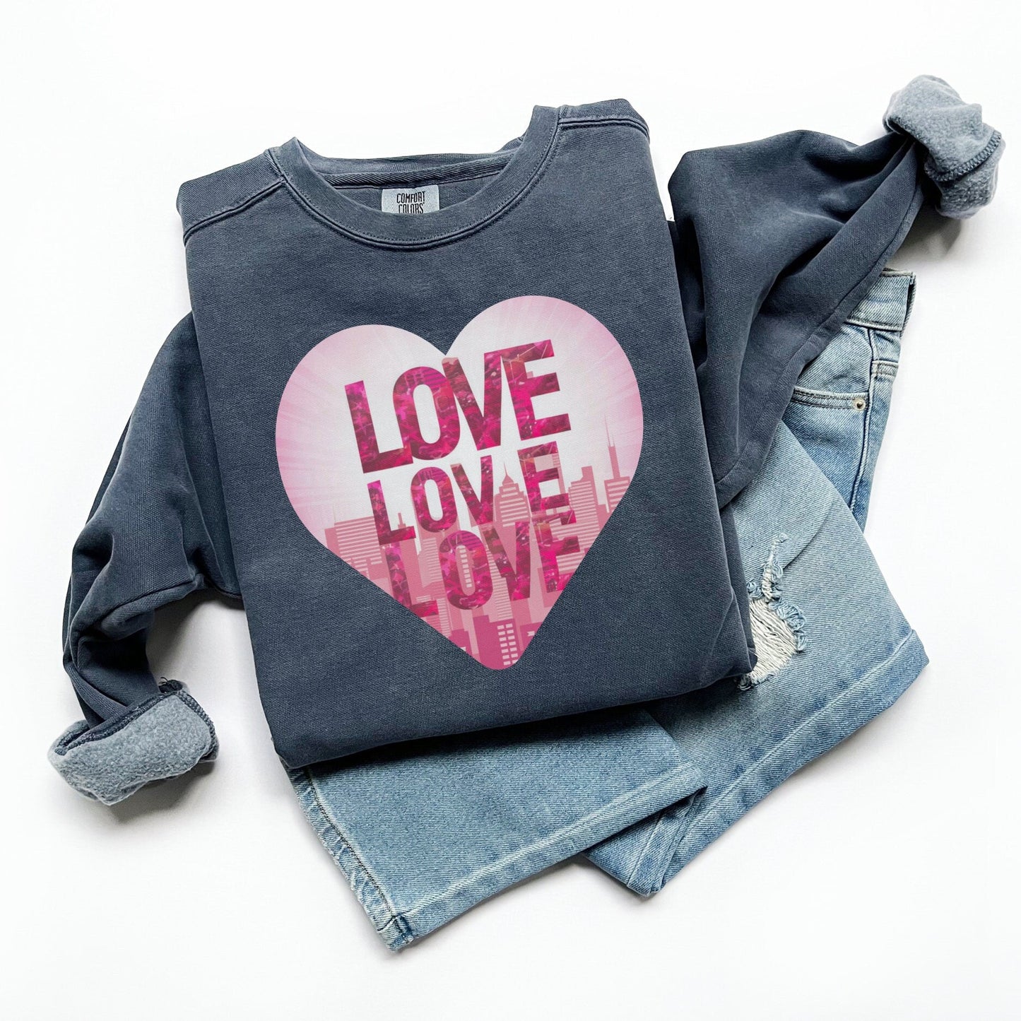 Heart City Skyline Sweatshirt
