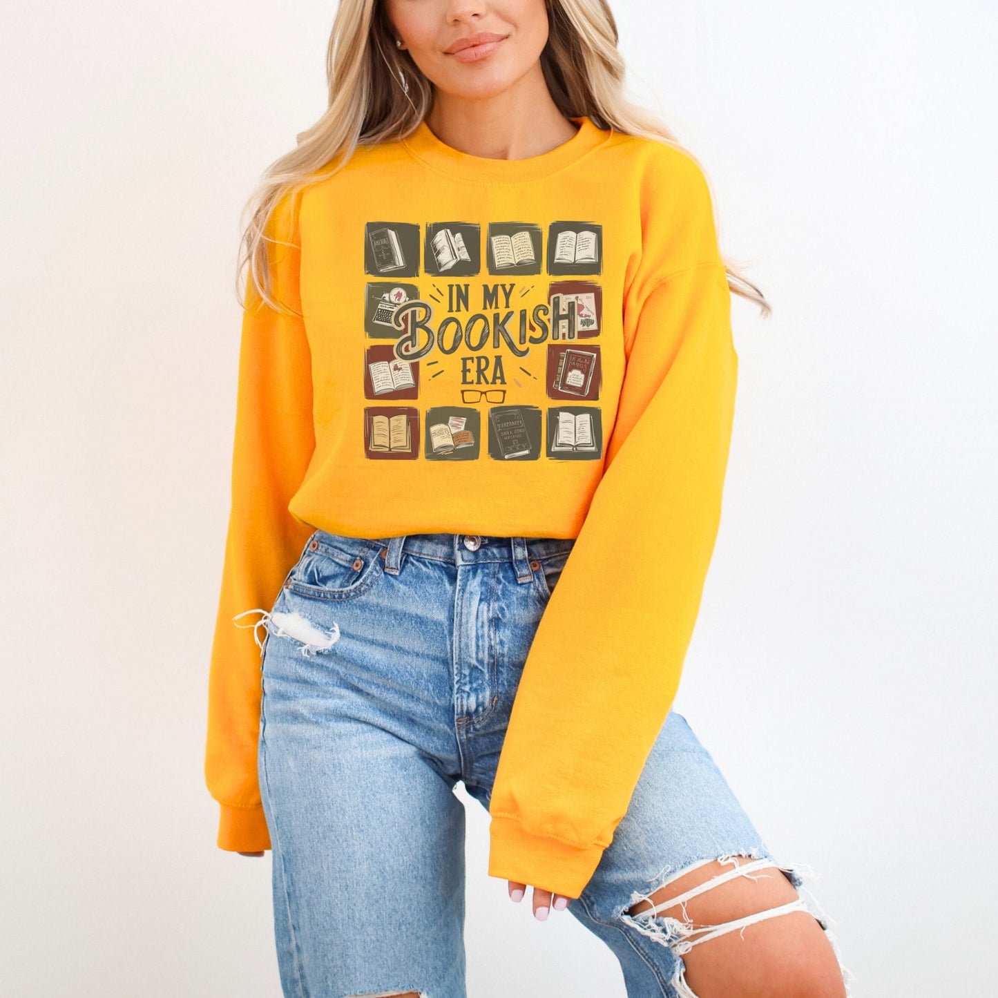 In my Bookish Era Literature Crewneck