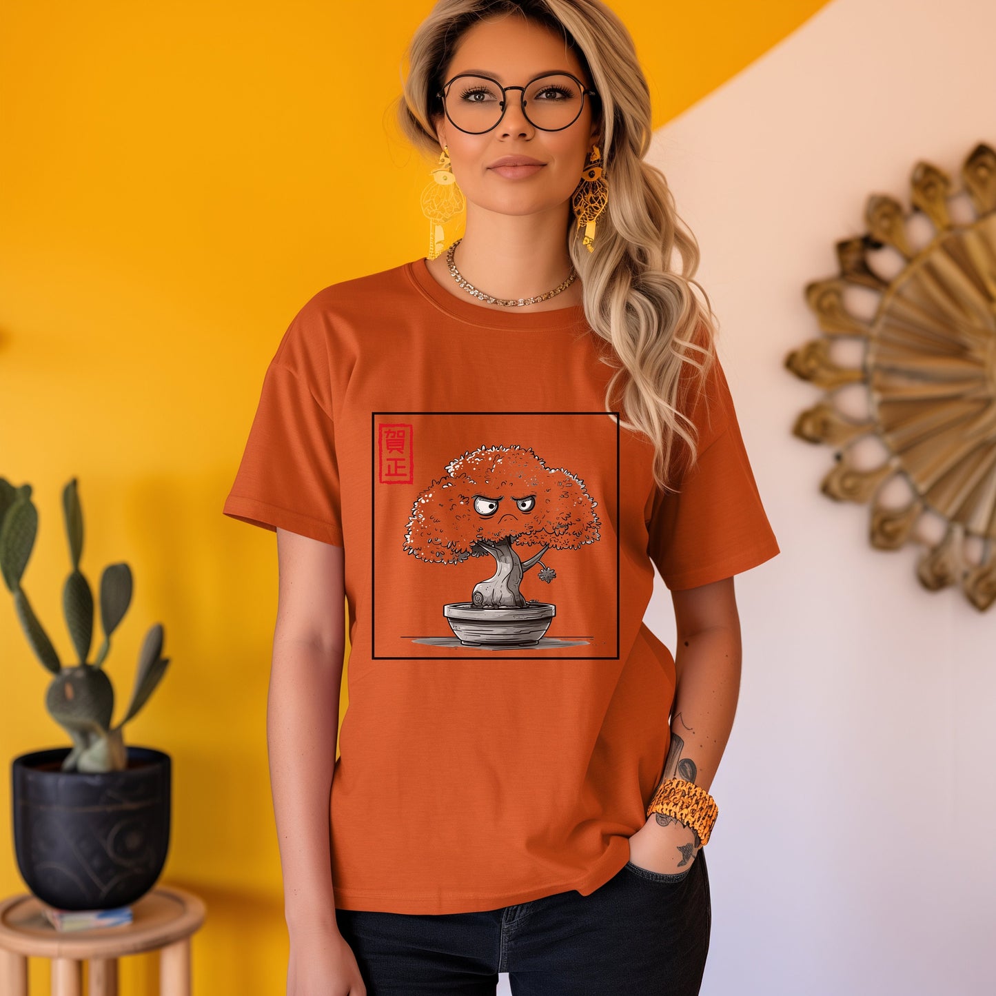 Grumpy Bonsai Tree Anime Tshirt