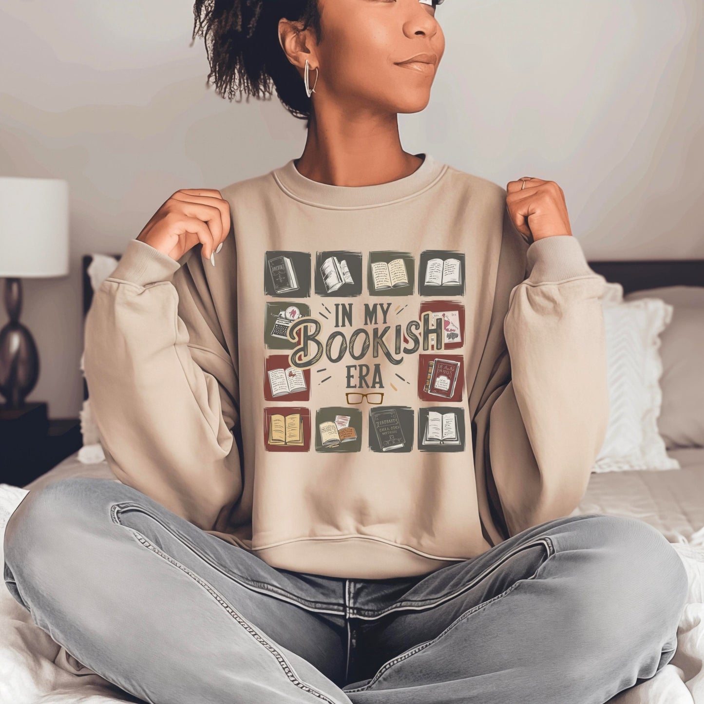 In my Bookish Era Literature Crewneck