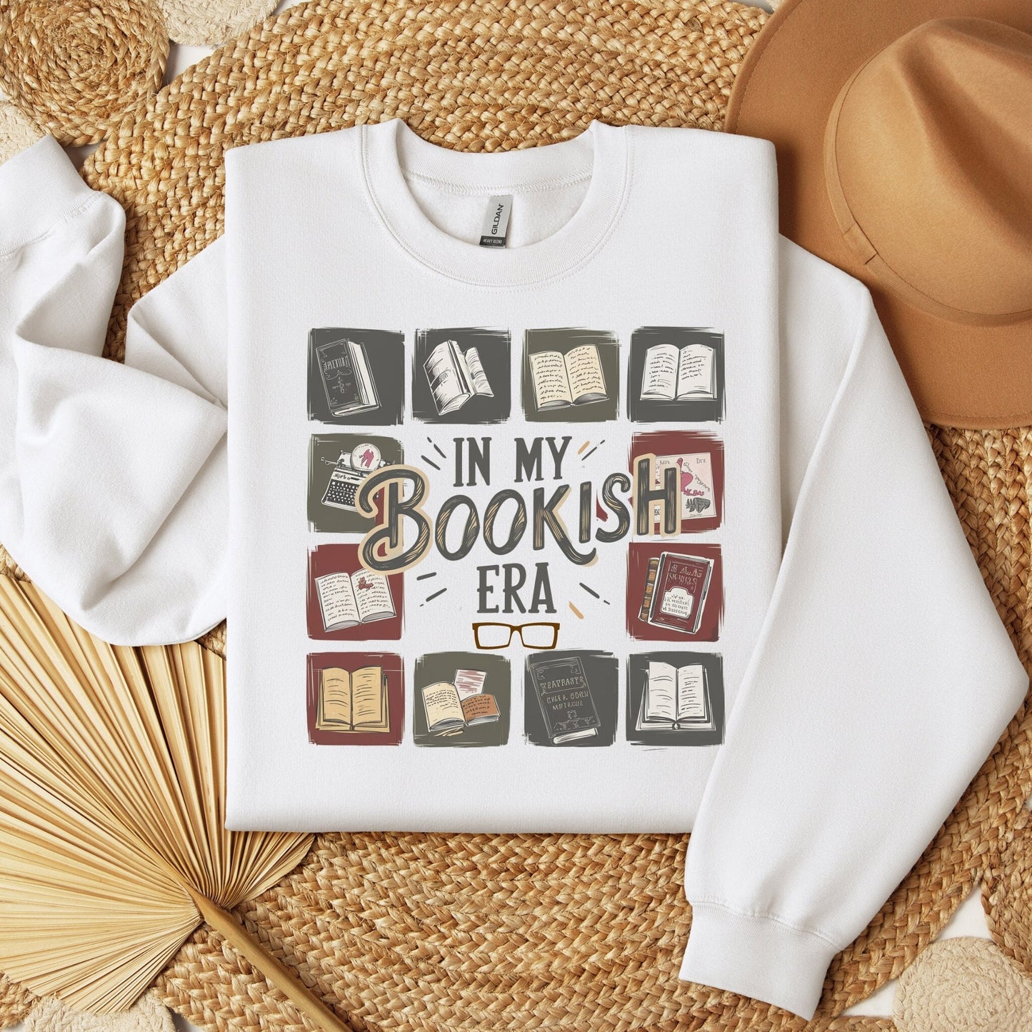 In my Bookish Era Literature Crewneck