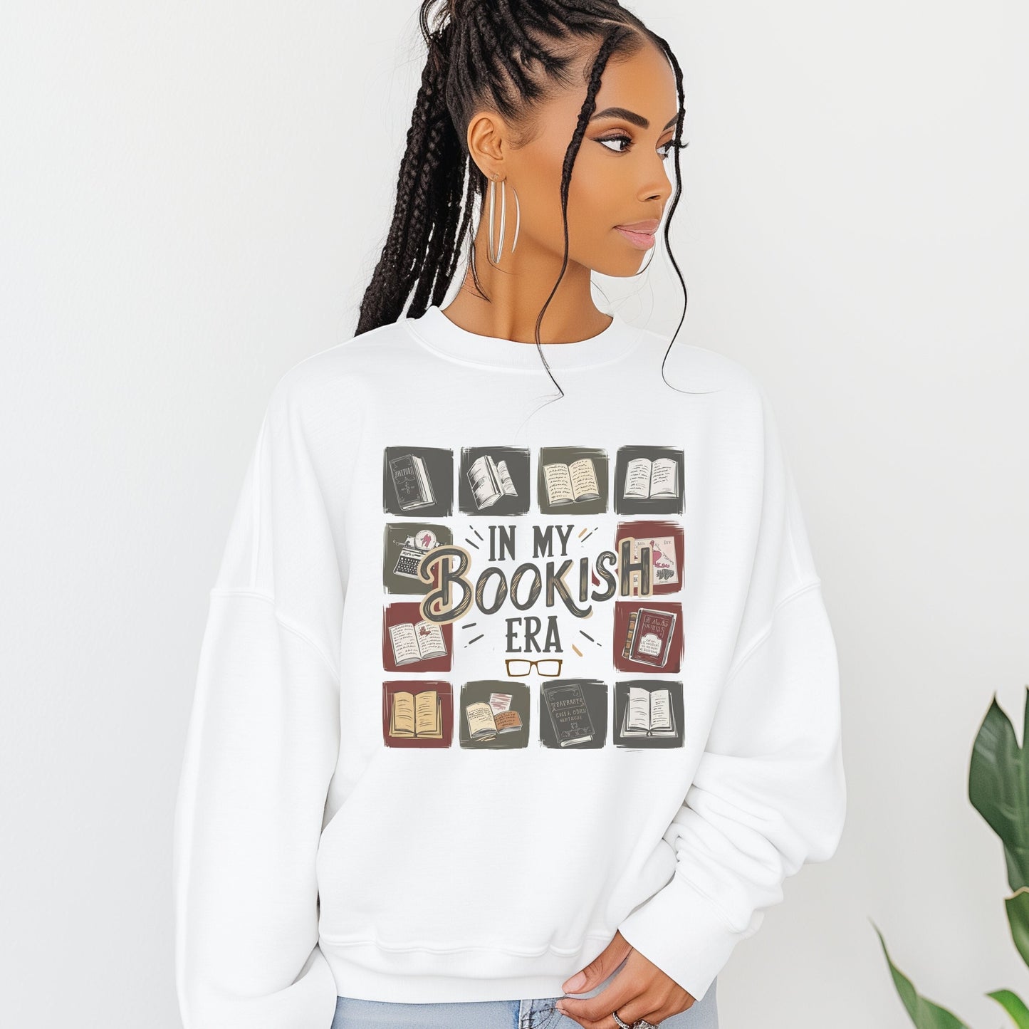 In my Bookish Era Literature Crewneck