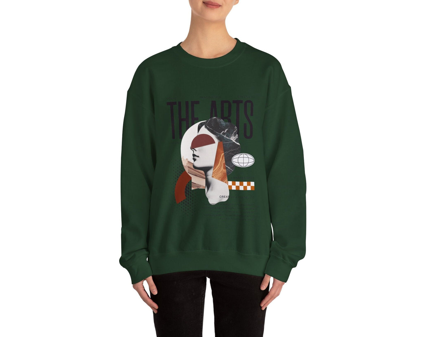 The Arts Collage Crewneck - Light Academia