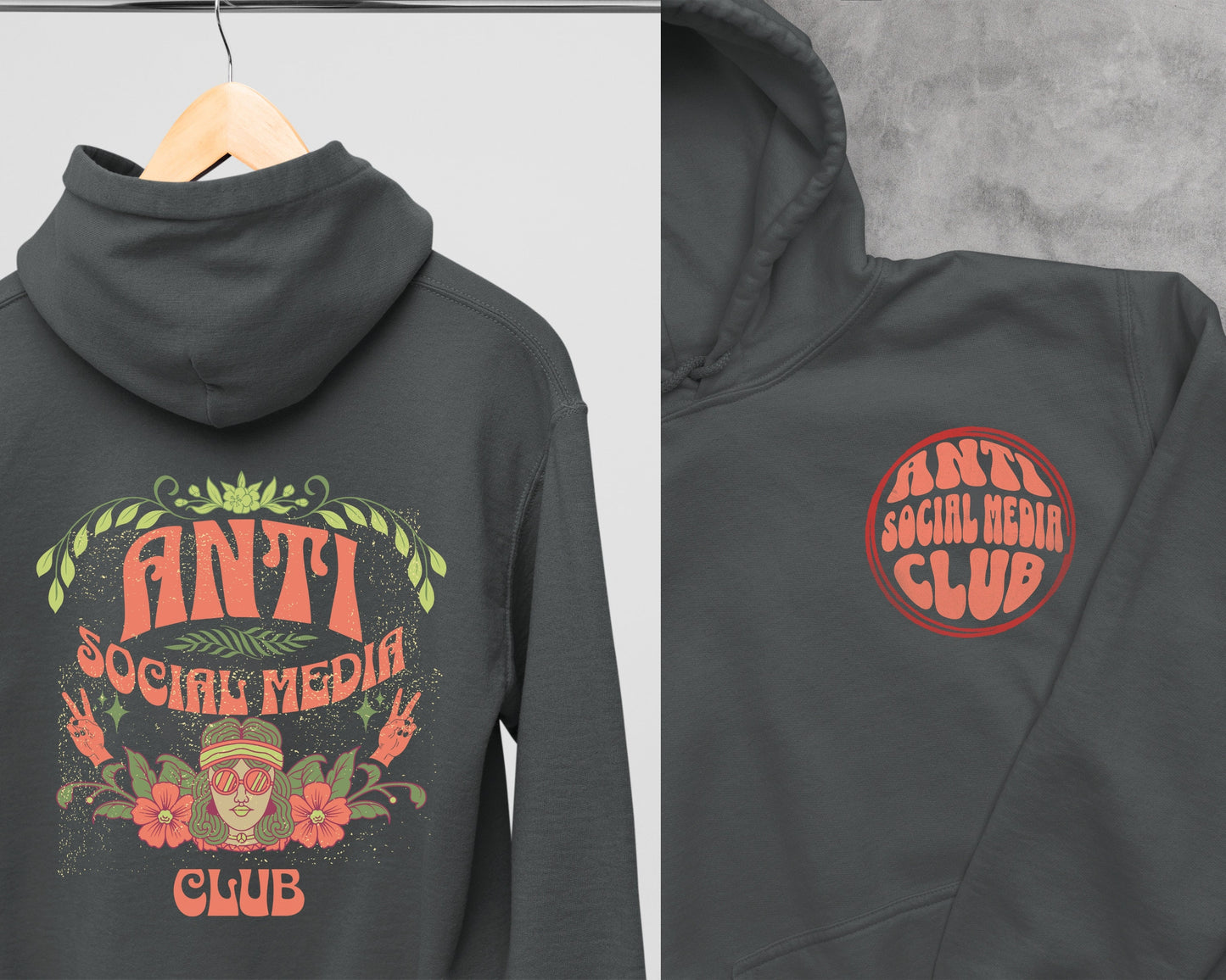 Anti Social Media Club Boho Hoodie