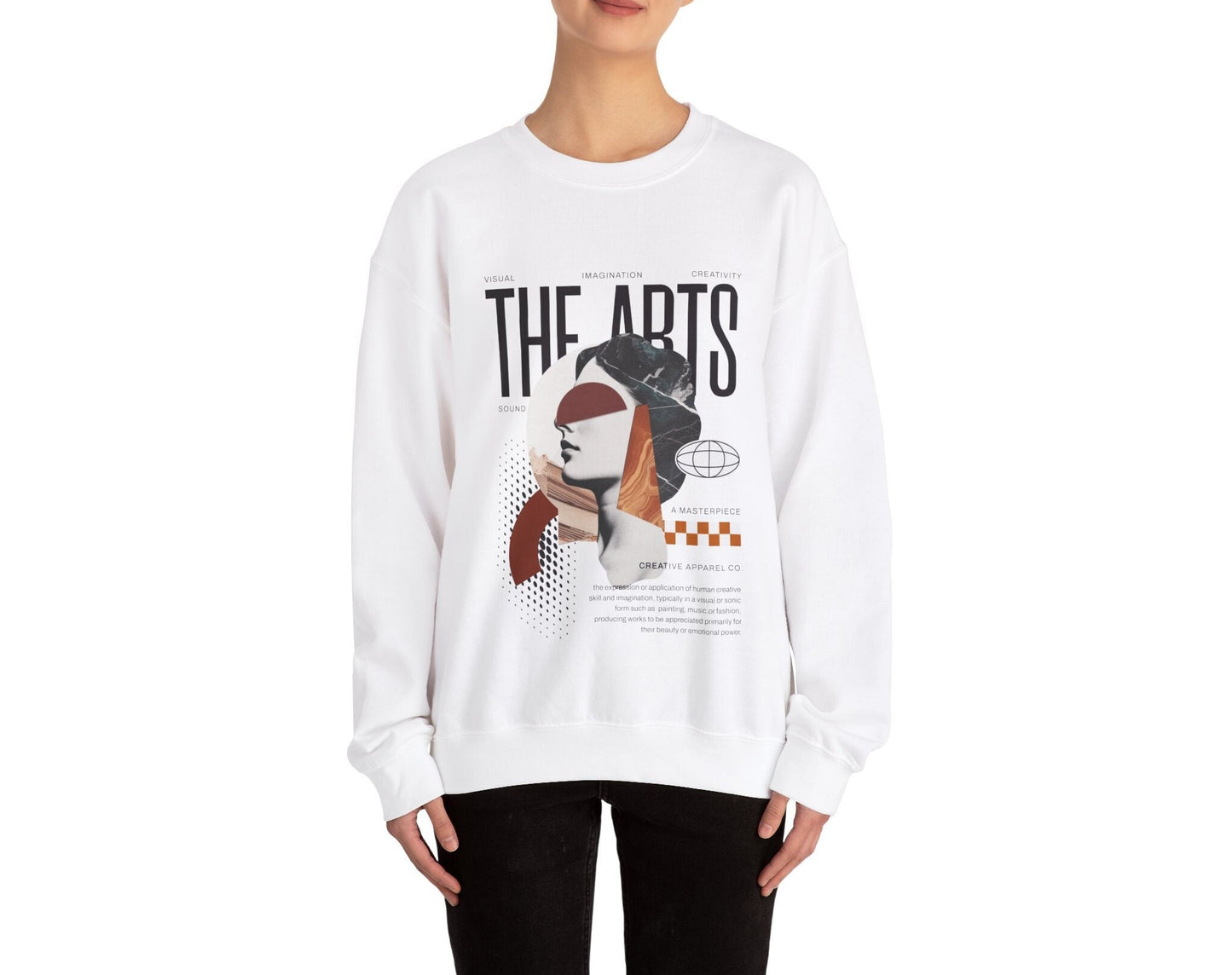 The Arts Collage Crewneck - Light Academia