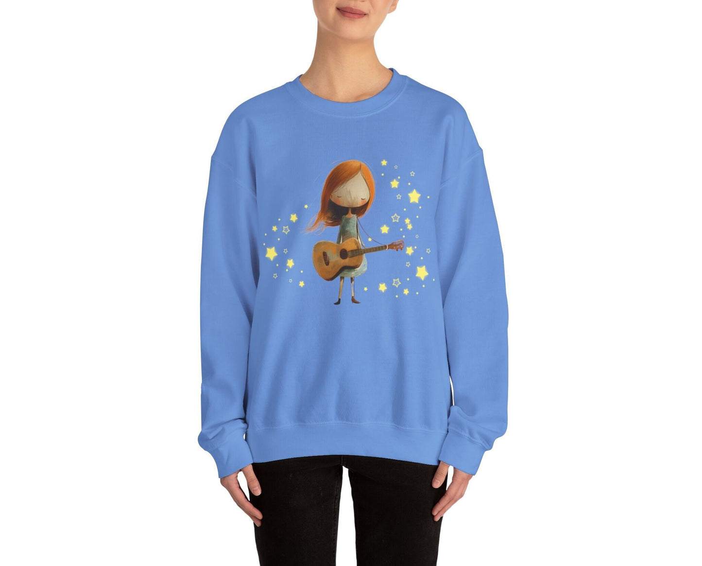 Guitar Girl Pop Art Shirt - Coquette VSCO Rockstar Design