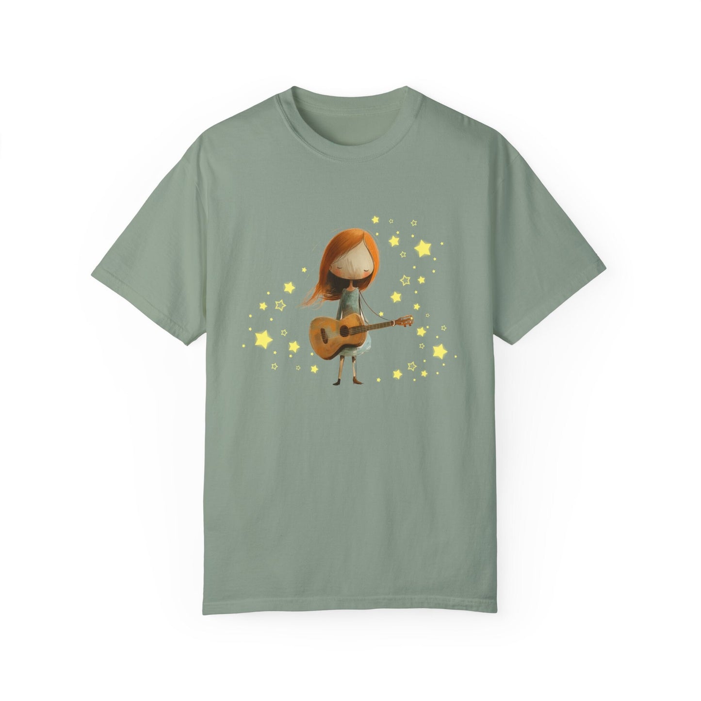 Guitar Girl Pop Art Shirt - Coquette VSCO Rockstar Design