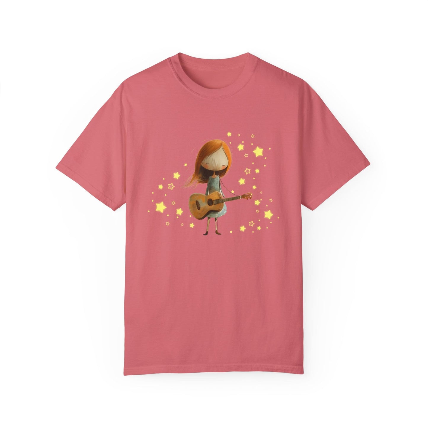 Guitar Girl Pop Art Shirt - Coquette VSCO Rockstar Design