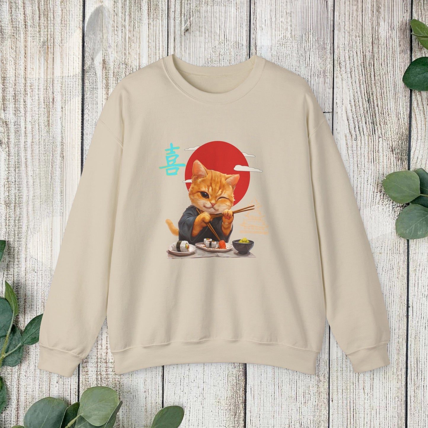 Sushi Ramen Cat Sweatshirt