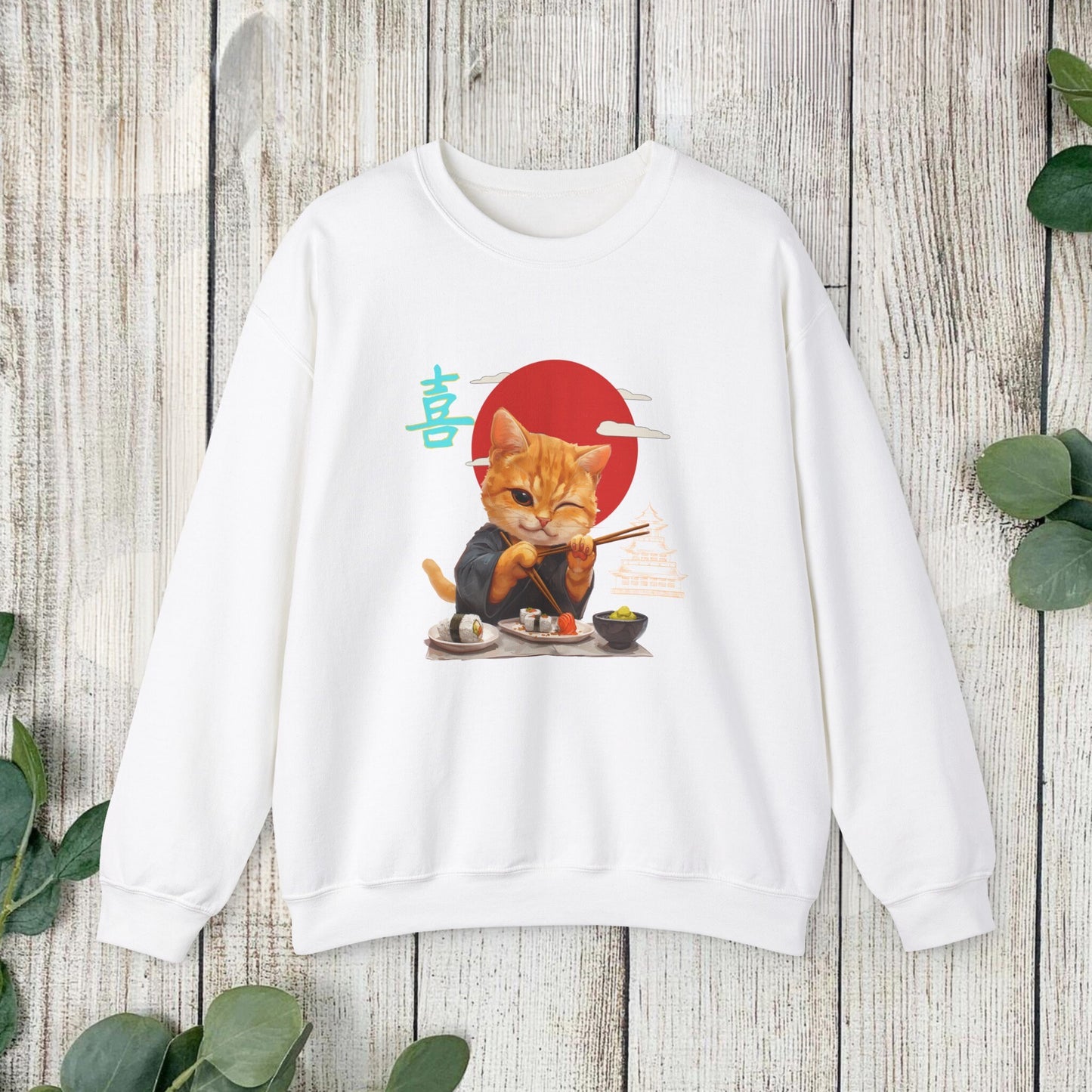 Sushi Ramen Cat Sweatshirt