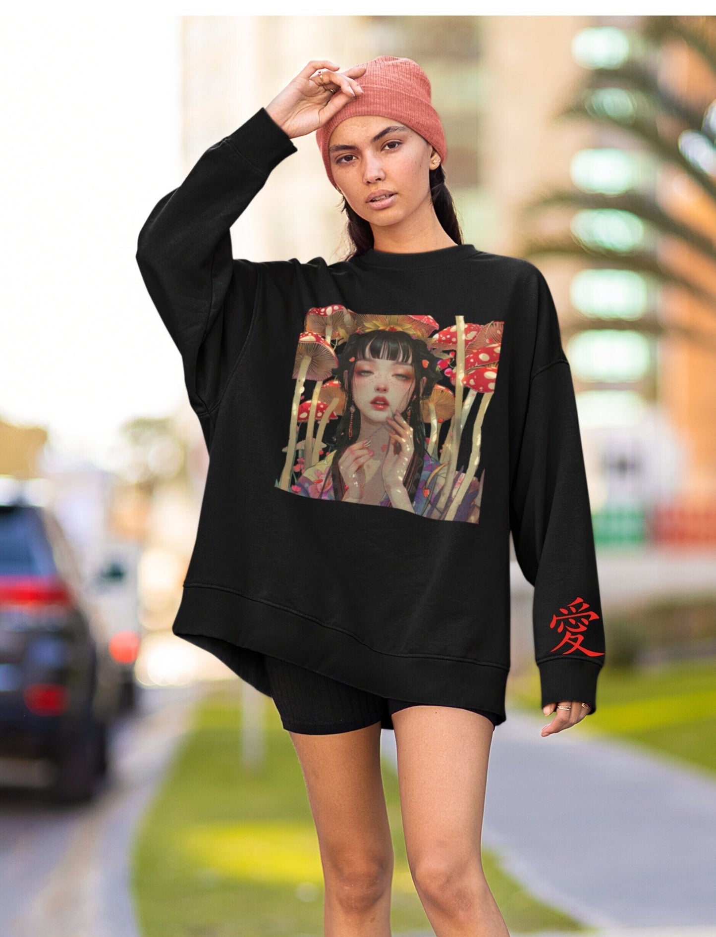 Kawaii Mushroom Anime Streetwear