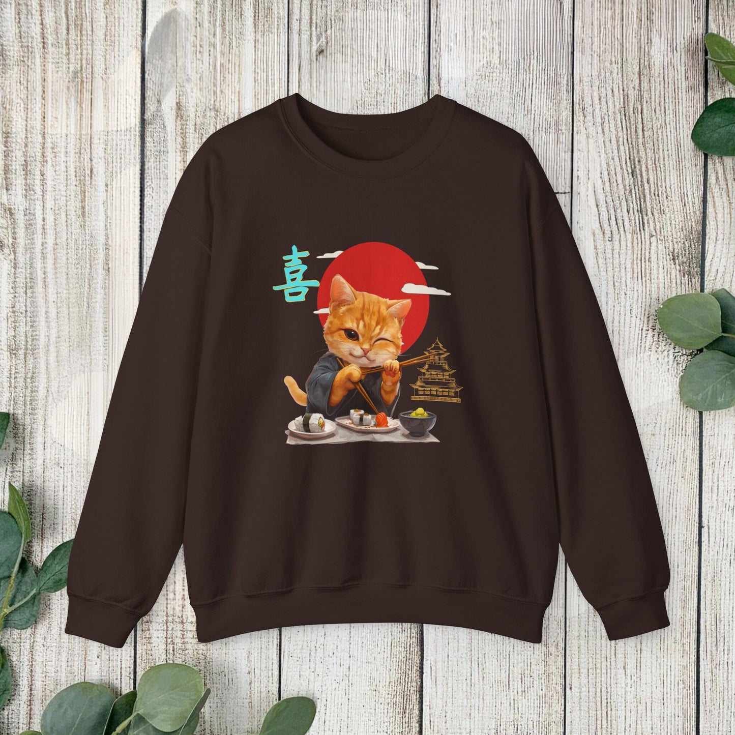 Sushi Ramen Cat Sweatshirt