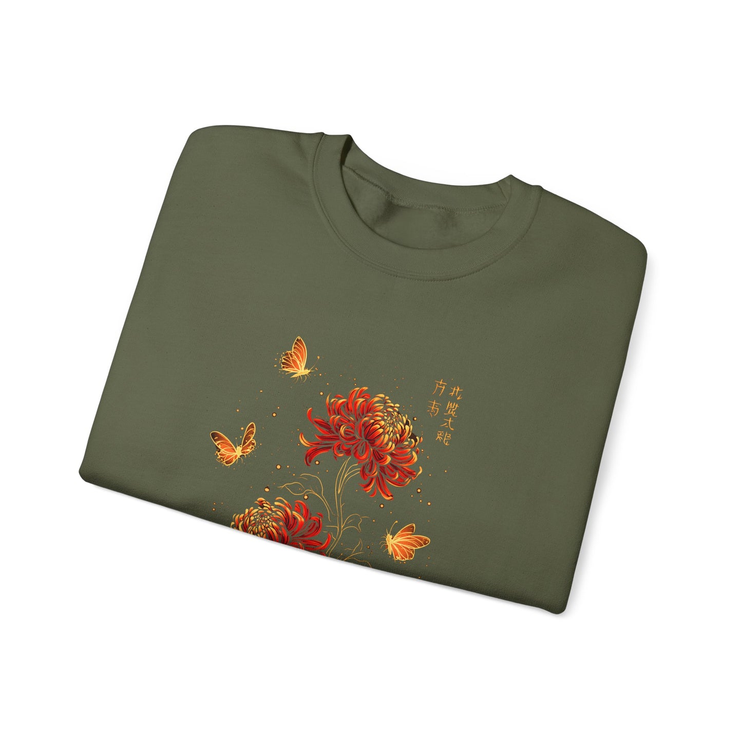 Red Spider Lily & Butterflies Anime Unisex Sweatshirt