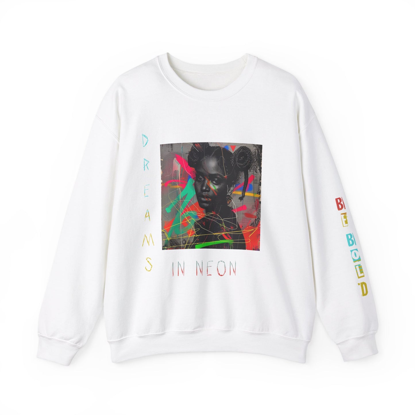 Indie 90's Punk Rock Sweatshirt - Dreams in Neon