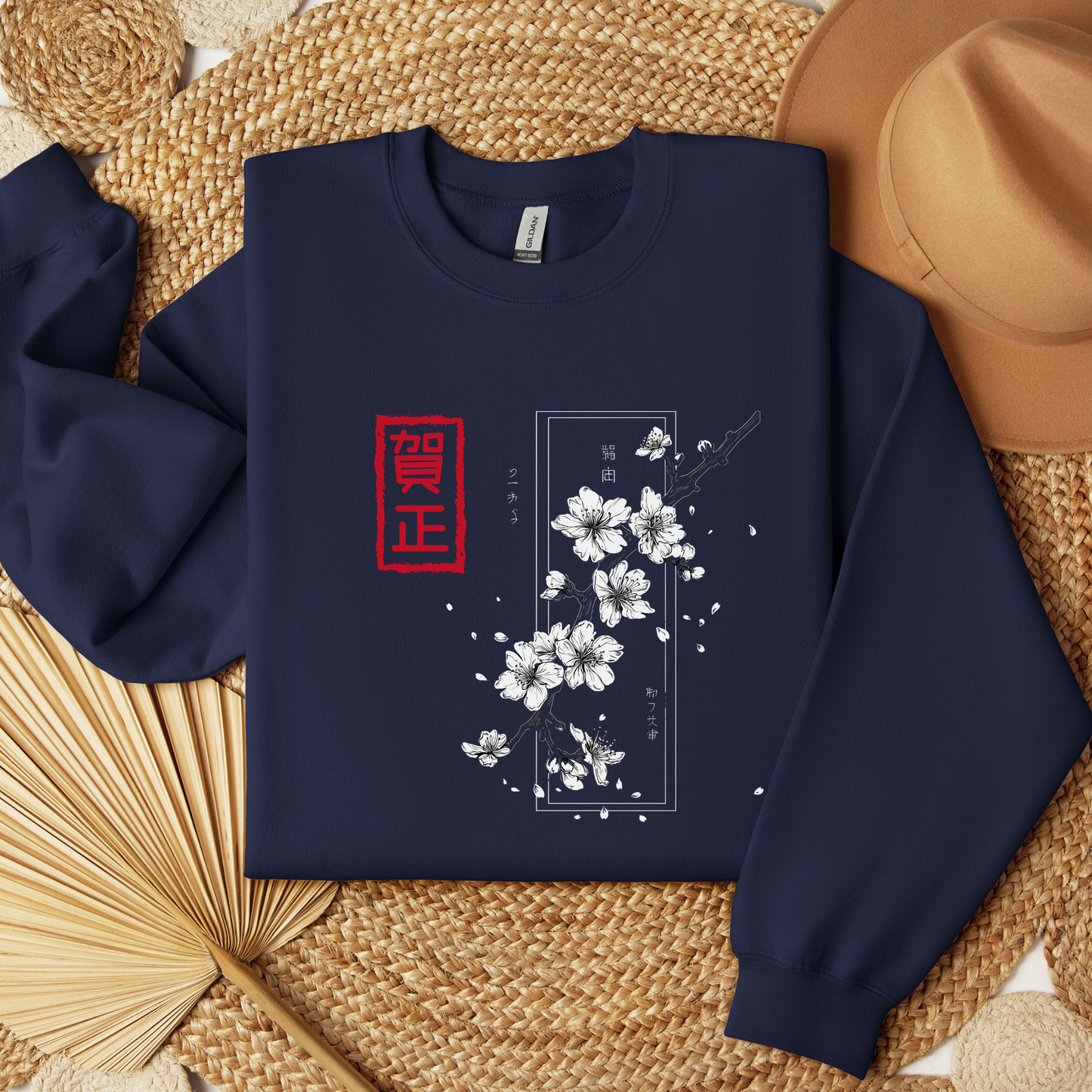 Subtle Japanese Anime Streetwear - Sakura Flower Shirt