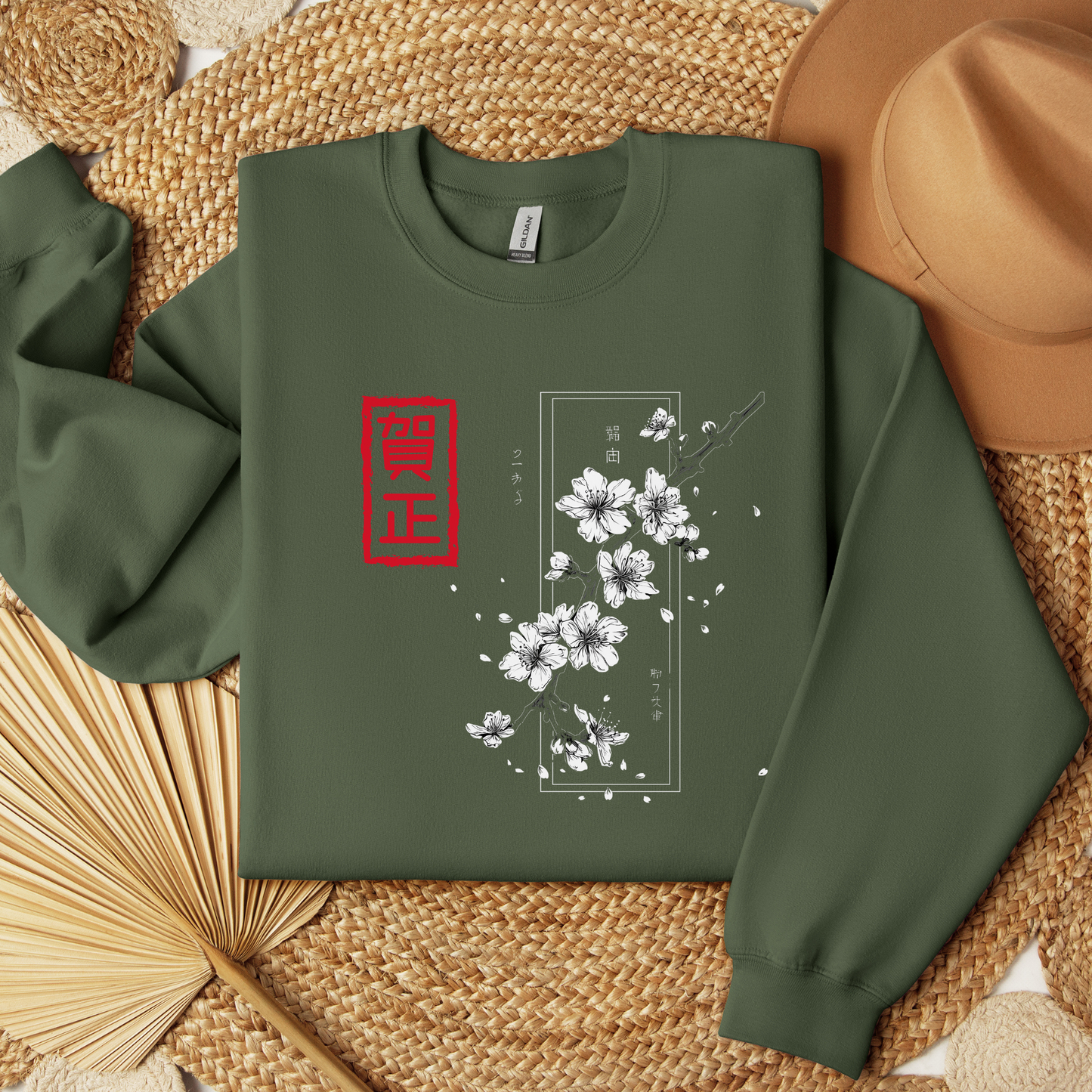 Subtle Japanese Anime Streetwear - Sakura Flower Shirt