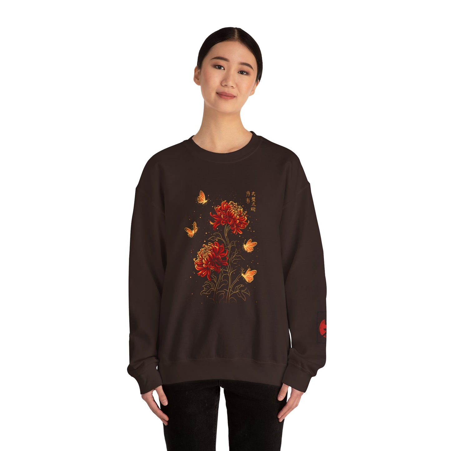 Red Spider Lily & Butterflies Anime Unisex Sweatshirt