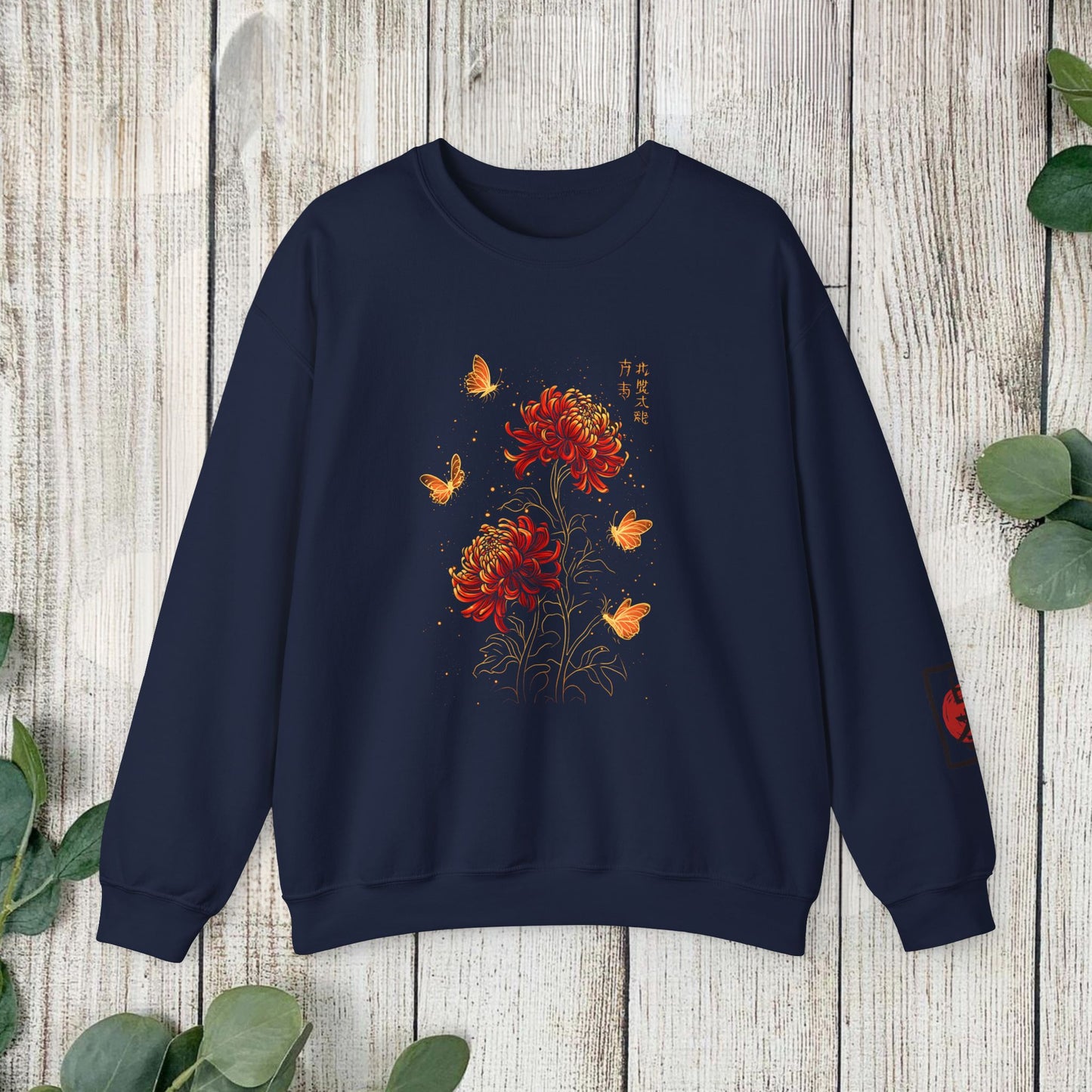Red Spider Lily & Butterflies Anime Unisex Sweatshirt