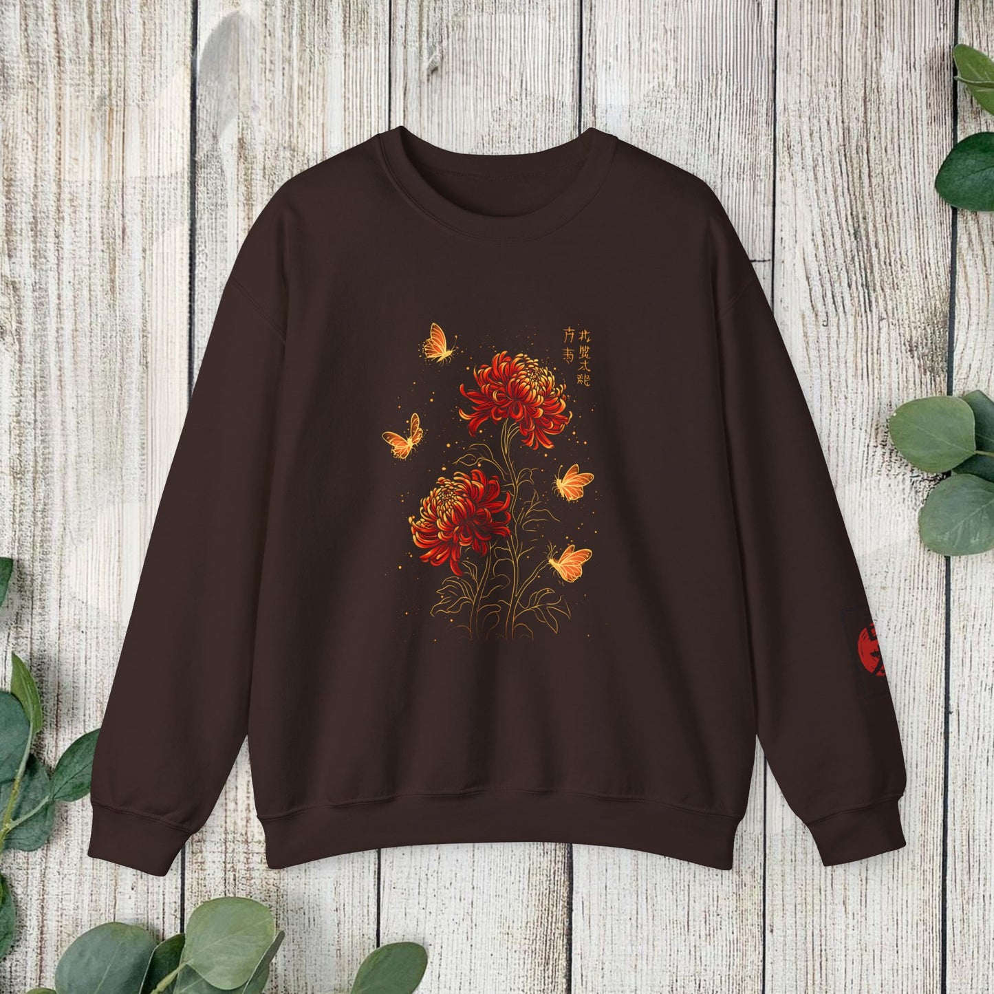 Red Spider Lily & Butterflies Anime Unisex Sweatshirt