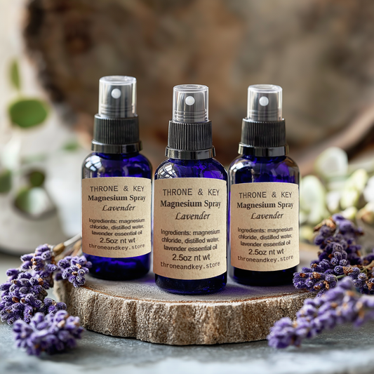 Organic Magnesium Oil Spray Lavender for Deep Sleep