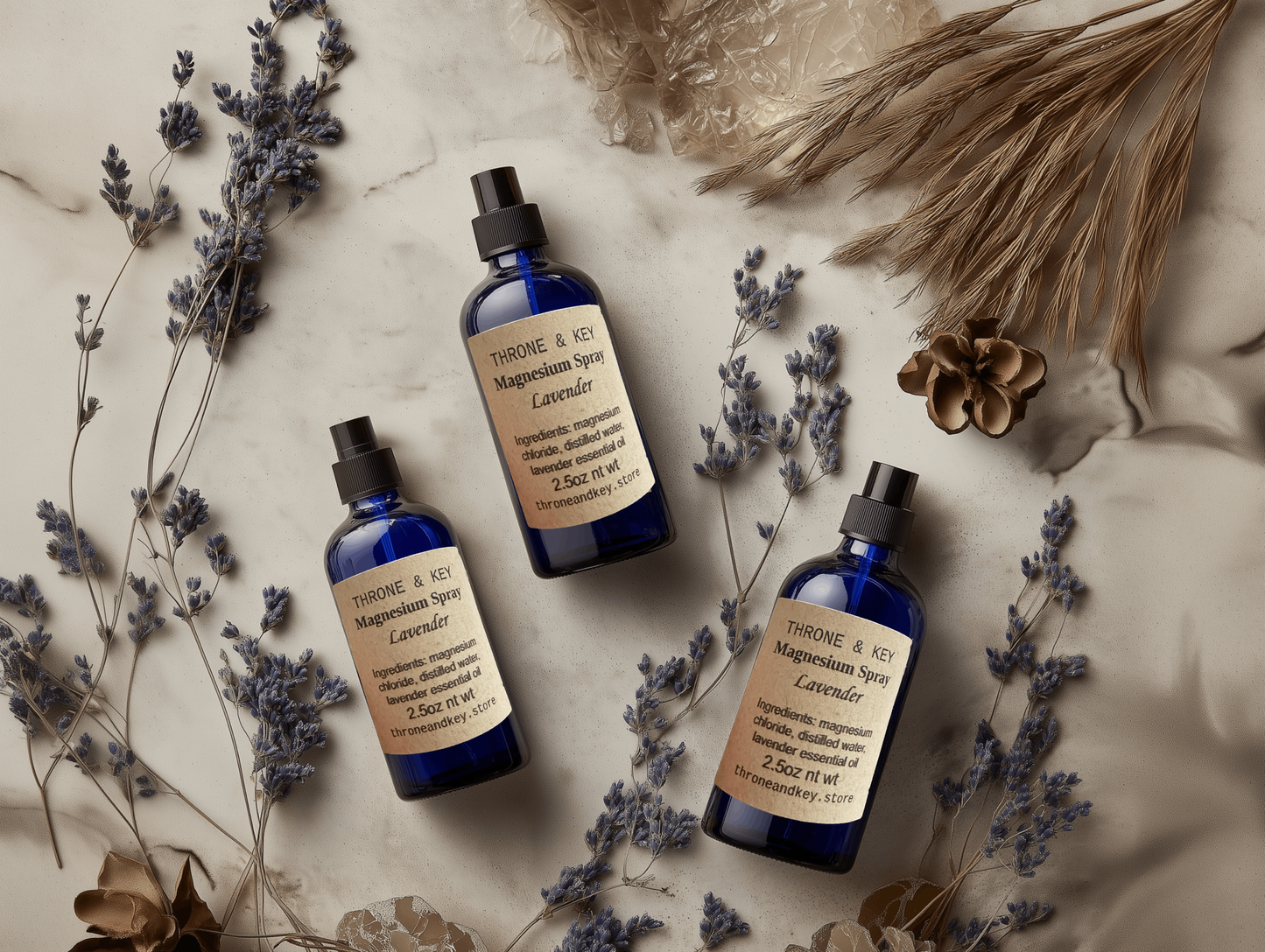 Organic Magnesium Oil Spray Lavender for Deep Sleep