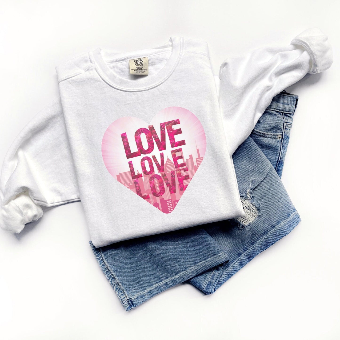 Heart City Skyline Sweatshirt