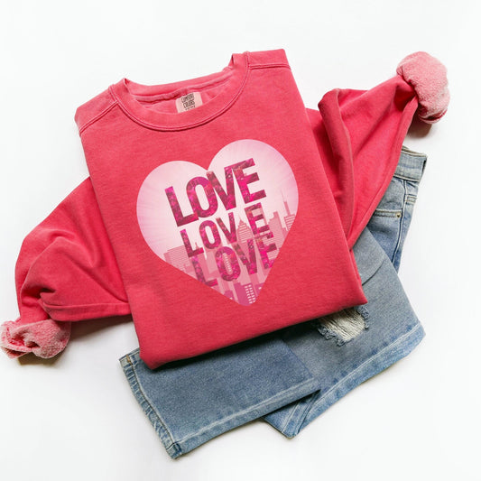 Heart City Skyline Sweatshirt