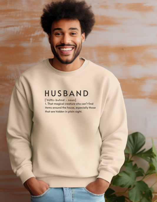 Husband Definition Sweatshirt - Funny Shirt for Him
