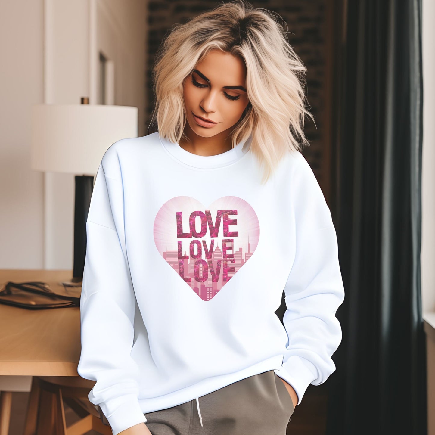 Heart City Skyline Sweatshirt