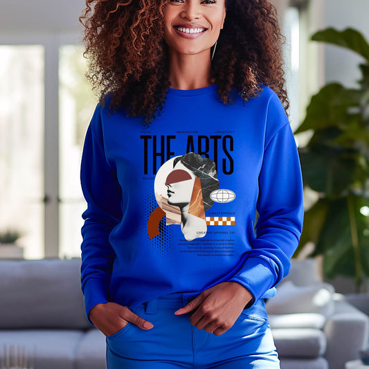 The Arts Collage Crewneck - Light Academia