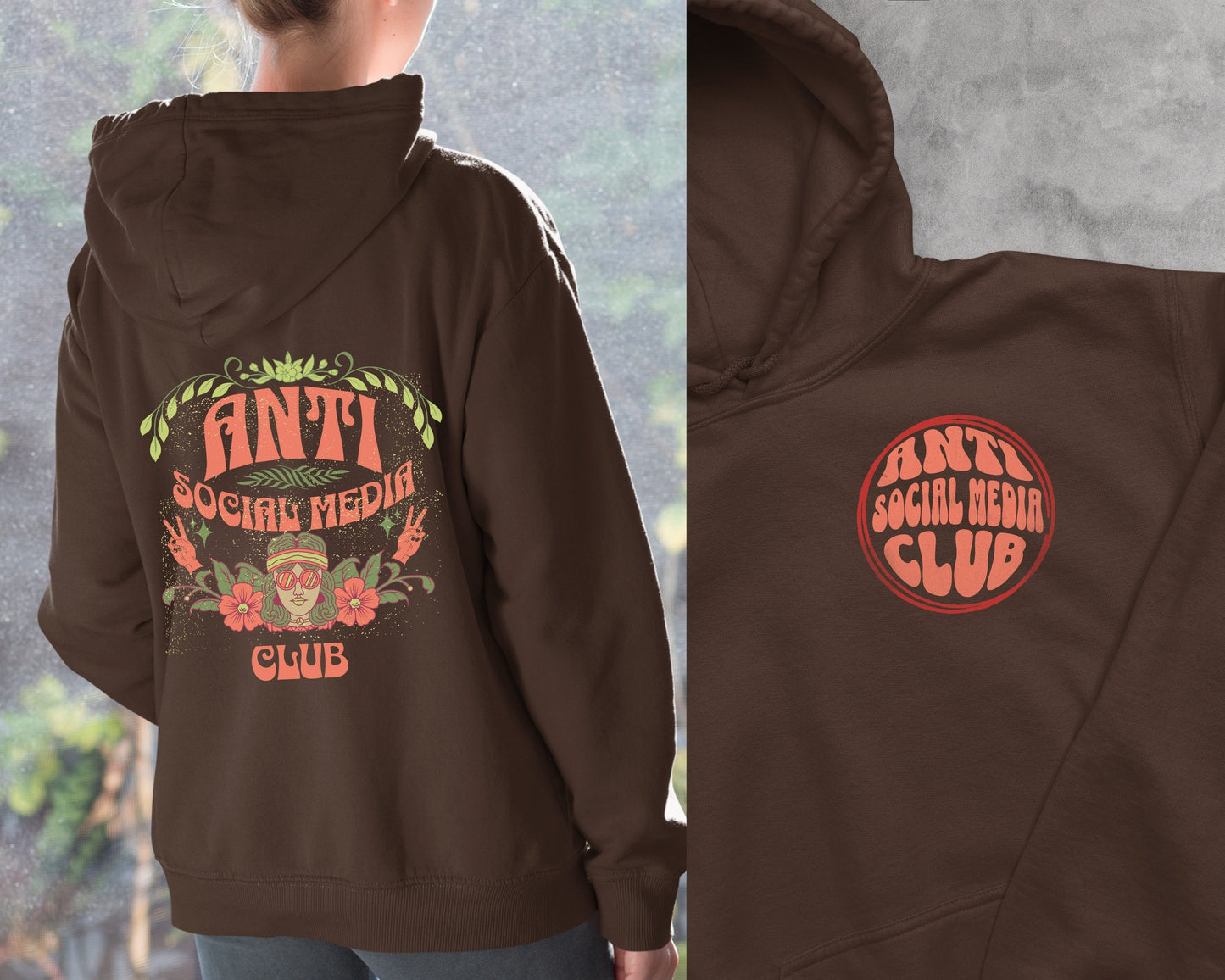 Anti Social Media Club Boho Hoodie