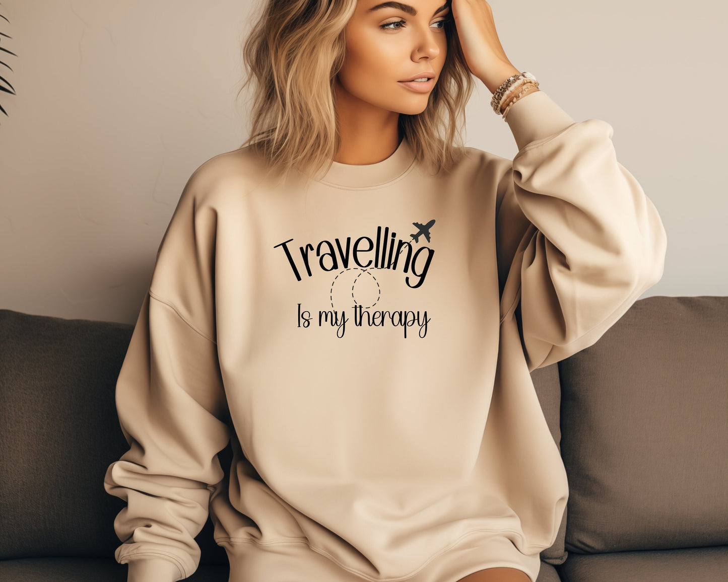 Travel Is My Therapy Sweatshirt