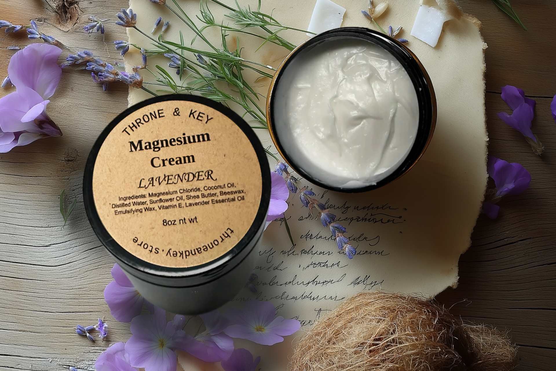 Extra Strength Organic Magnesium Lavender Cream | New York Family