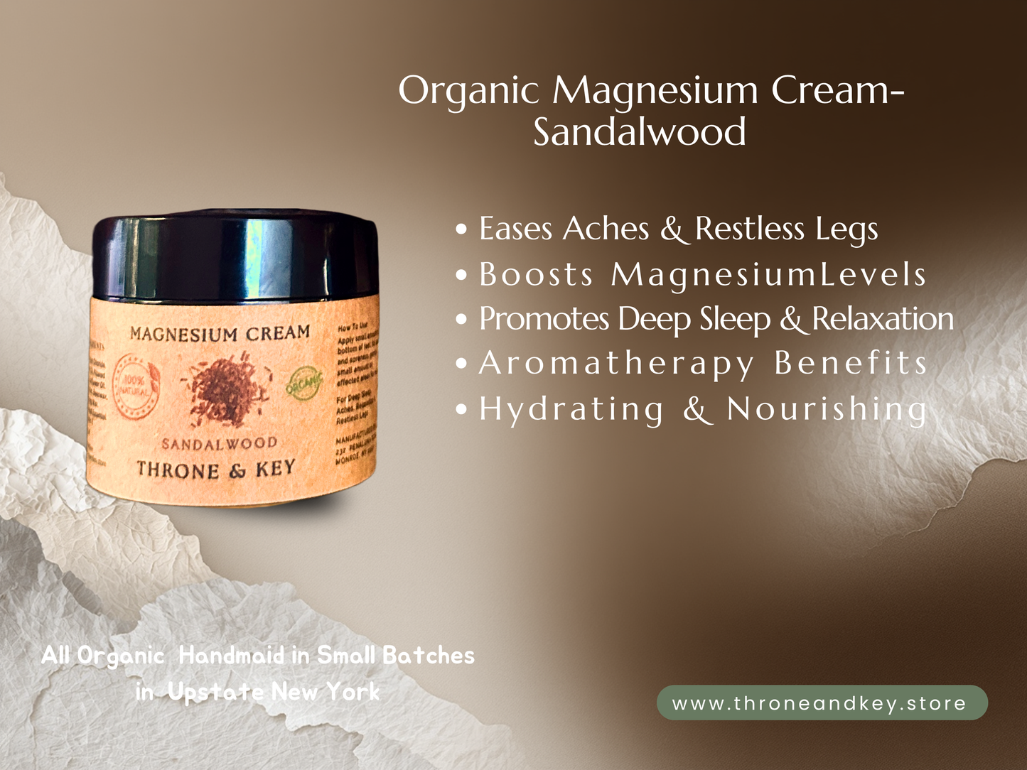 Father's Day Organic Spa Gift Box – Tallow Body Butter, Magnesium Sandalwood Cream & Body Spray